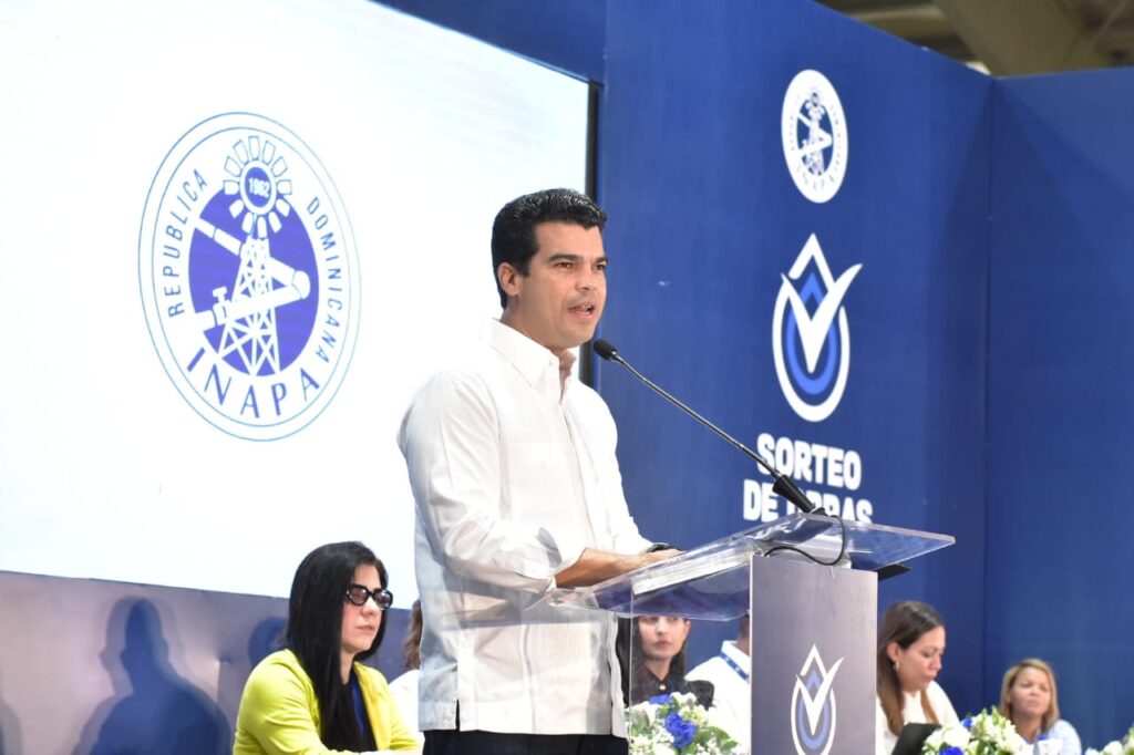 Inapa realiza sorteo de obras en Haina por RD$620 millones en San Cristóbal