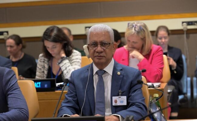 Presidente del Senado propone ante ONU Pacto Global Parlamentario para Transición Energética y Cambio Climático