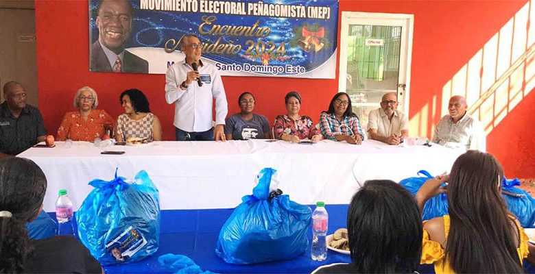 Movimiento electoral Peñagomista celebra encuentro navideño en Santo Domingo Este