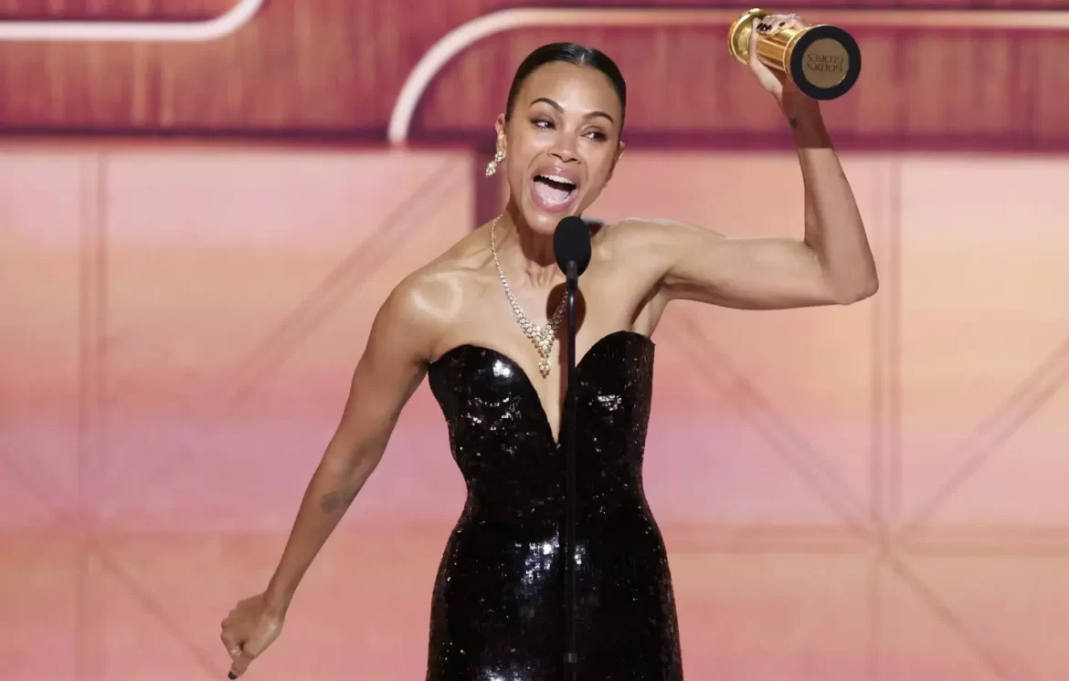 Zoe Saldaña gana en los Golden Globes a mejor actriz de reparto