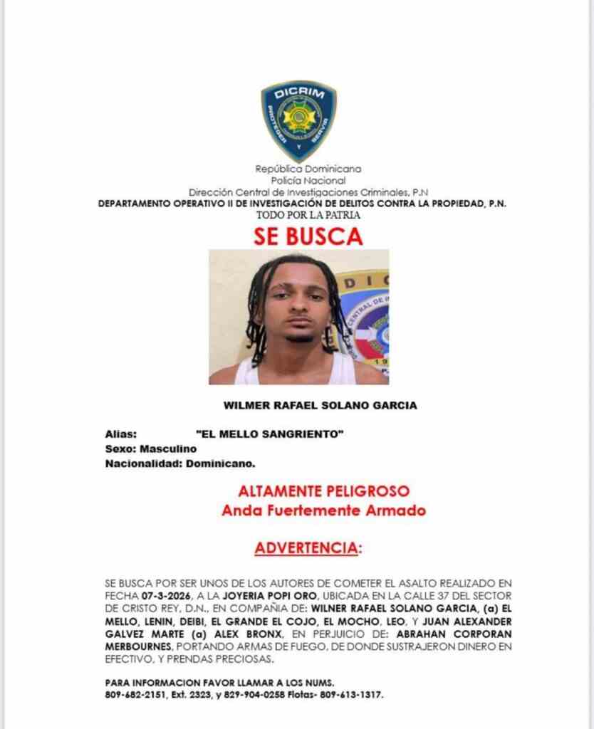 Identifican a responsables del asalto a la joyería Popi Oro ocurrido en Cristo Rey